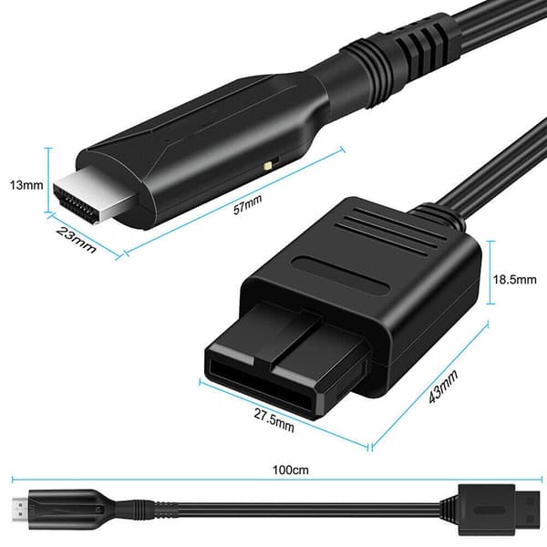 Kompatibel med Nintendo Gamecube Super NES / SNES N64 til HDMI Adapter Konverter Link-kabel - Perfekt