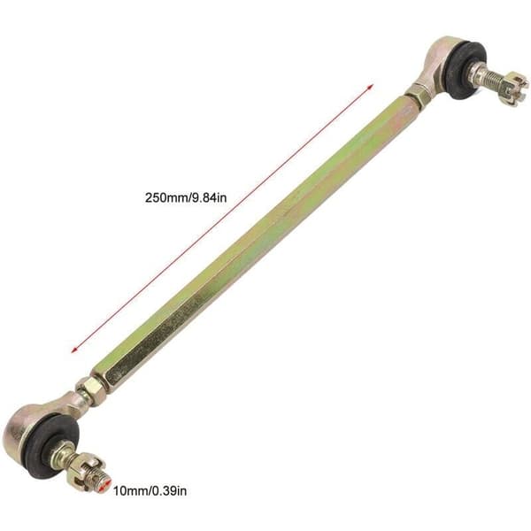2 st 250 mm 10 mm kulledsstyrstag i legerat stål
