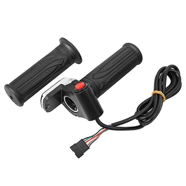 Universal Electric Bicycle Throttle with LCD Display Handlebar Throttle Compatible with 36V Twist Throttle Scooter E--WELLNGS