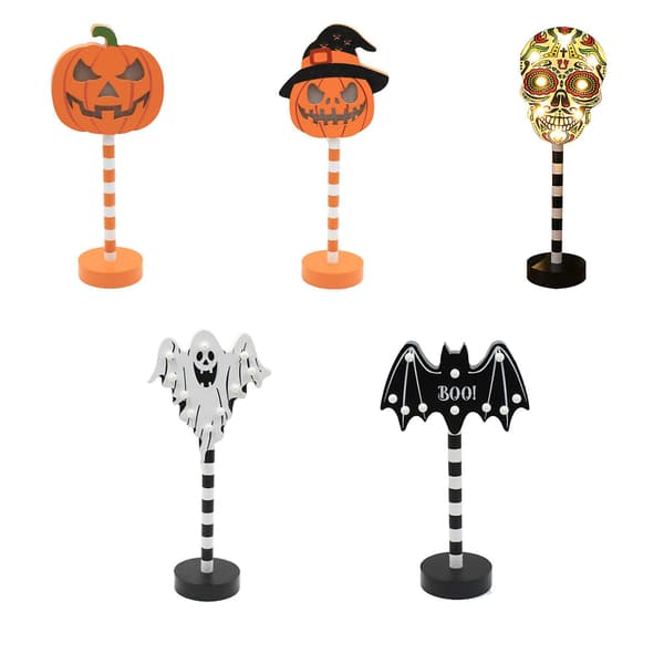 Jack-O'-Lantern Hagestake Halloween Dekorasjon 100% Helt Ny