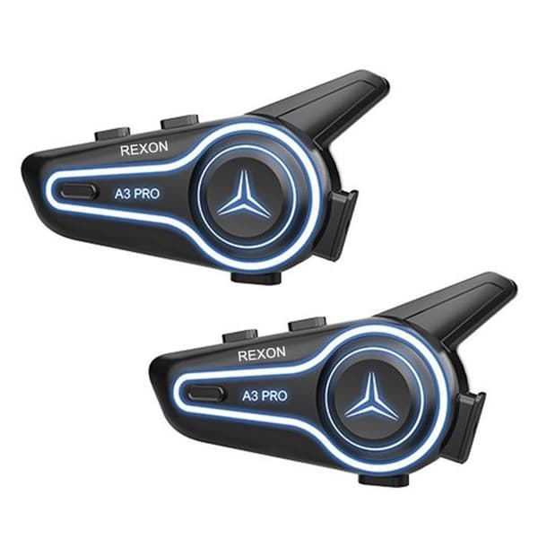 Bluetooth Motorcykelhjelm Hovedtelefoner - A3 - 2-pak - Bluetooth 6.0 - Støjreduktion