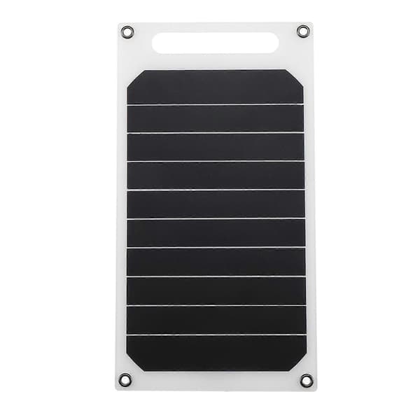 Mini solcellepanel slank lett solcelle USB batterilader bærbar solcelle batteriladere USB solcelle powerbank for telefon billader utendørs camping