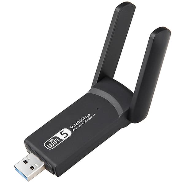 Langaton USB-verkkosovitin AC1200 - WiFi-sovitin antenneilla