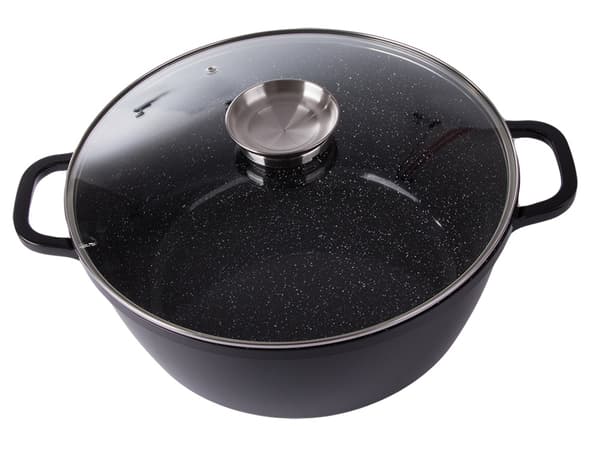 13L Gryta med lock - Non-stick beläggning - Induktionshäll