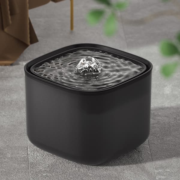 Automatic Pet Water Fountain - 3L Capacity, Grey