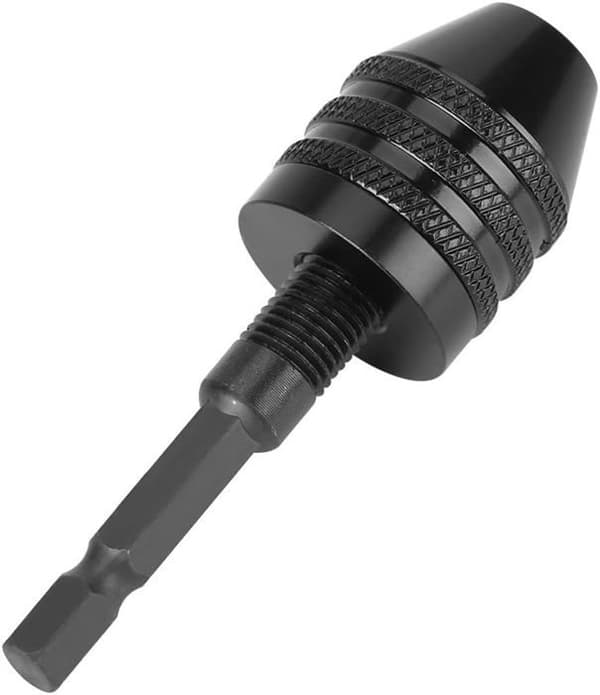 Keyless Electric Converter Chuck Adapter with 0.8 to 8 mm Hex Shank