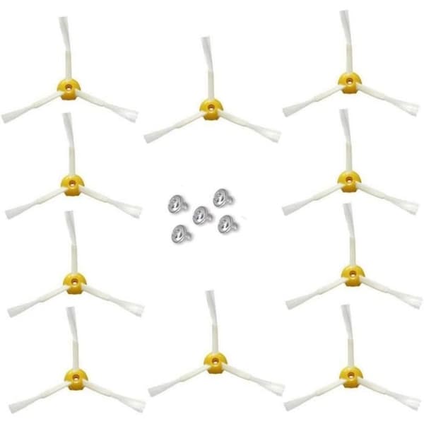 Sidoborste för iRobot Roomba 500/600-serien - 10-pack, 3-armad borste