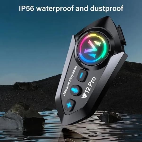 x Motorcykel Intercom Kit Bluetooth 5.4 Motorcykelhjelm Dual-Chip Audio-Multitasking Motorcykel Kommunikationssystemer, IP56