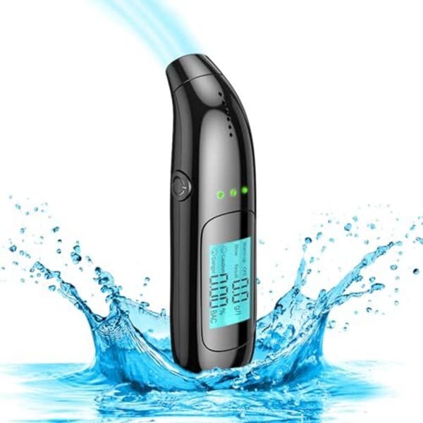 Elektronisk Alkometer. Professionel Certificeret USB Alkoholtester. Genopladelig. LCD-skærm. Halvledersensor