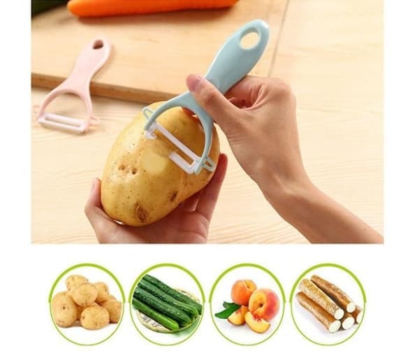 Fruktskalare, Keramisk skalare, Keramiska bladskalare för frukt, potatis och grönsaker, Set
