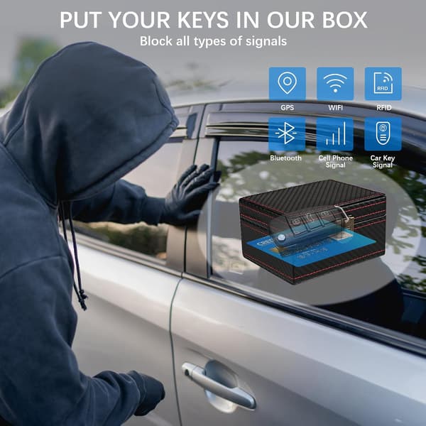 RFID Car Key Anti-Theft - RFID Car Key Protection Case - Car Key Box Protection Case - Faraday Box Car Key - Faraday Box - Keyless Case - Key