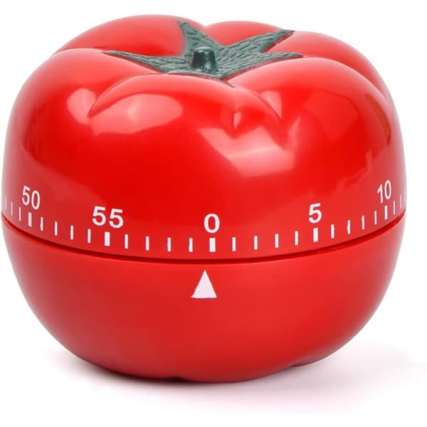 Mekanisk kjøkkentimer. Tomattimer. ABS kjøkkentimer. 60-minutters digital timer for matlaging, baking, læring og lek