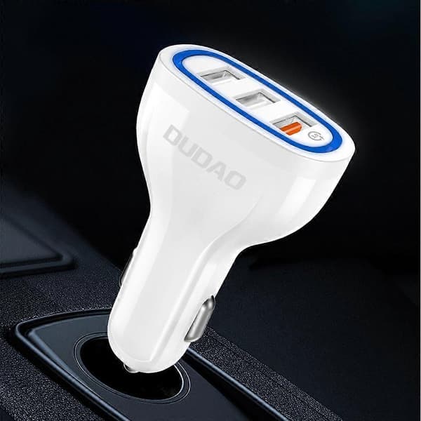 Billader 3x USB Quick Charge 3.0 QC3.0 2.4A 18W hvit