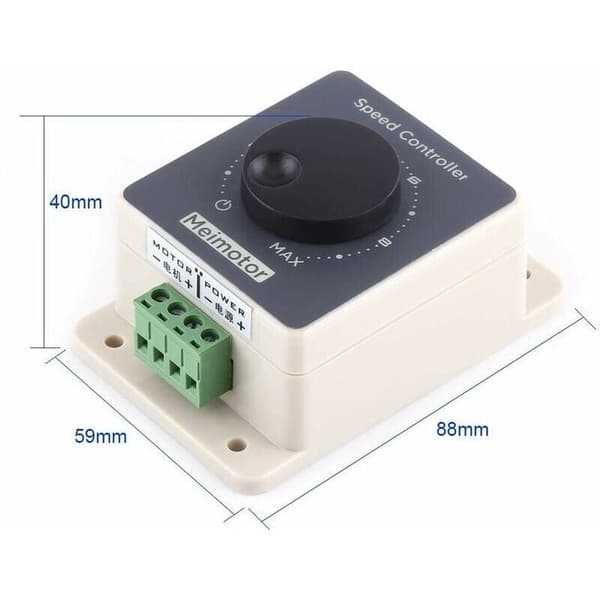 12V Motorhastighetskontroller. PWM Pulsbreddemodulator Motorhastighetskontroller DC10-60V 20A Vanntett Skall