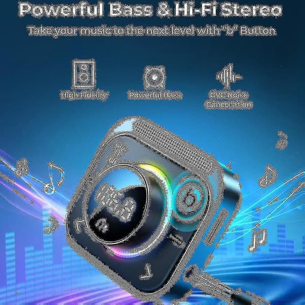 Bluetooth FM-sender for bil, dyp lyd, HiFi stereo billader Bluetooth-adapter med C Igare