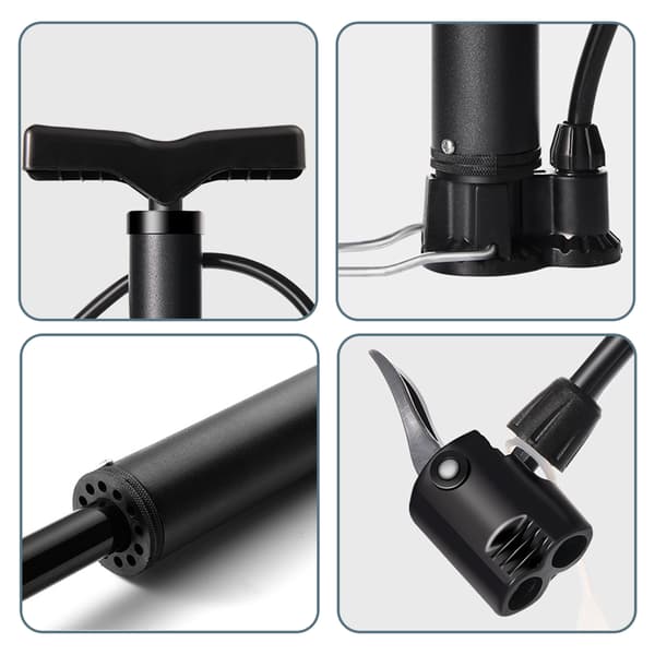 Portable Bicycle Pump with Gauge - Offers 150 PSI