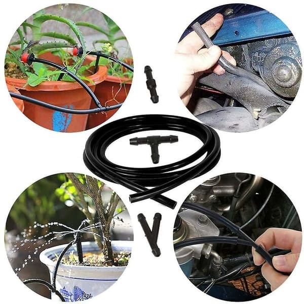 3m Windshield Wiper Hose Kit, Windshield Washer Fluid Hose, Flexible Hose, Windshield Wiper Nozzle Mist Sprayer Hose, with 9 Pieces Nozzle Connectors