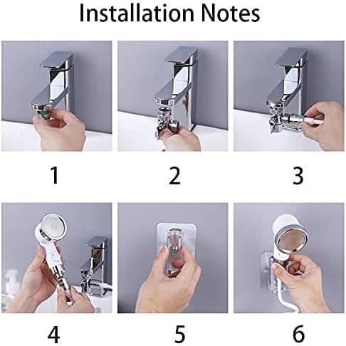 Hand basin shower set, multi-functional shower, hand shower, faucet strainer for cleaning hand basins or sinks