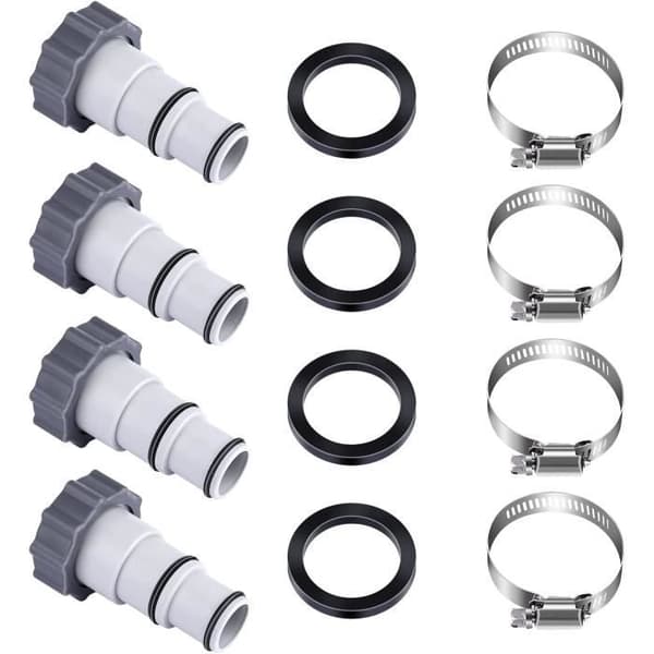 32 till 38 mm poolslangadapter A med klämma för gängade poolpumpar Tuya-adapterdelar [105]