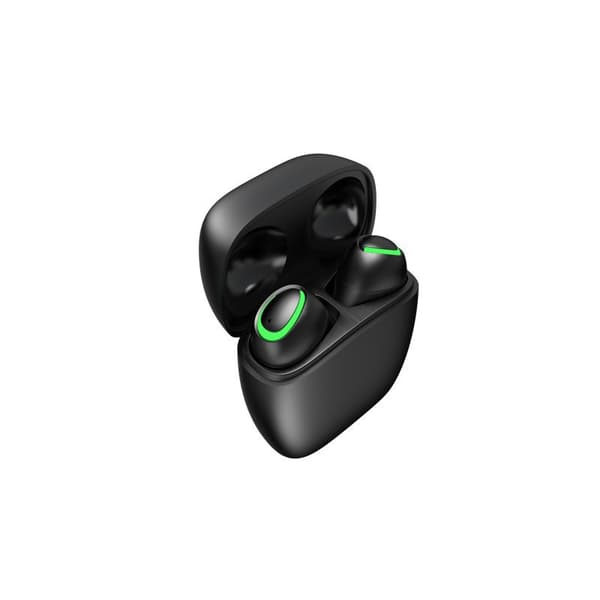 1 stycke vit trådlös bluetooth supermini semi-in-ear dold svart teknik hörlur