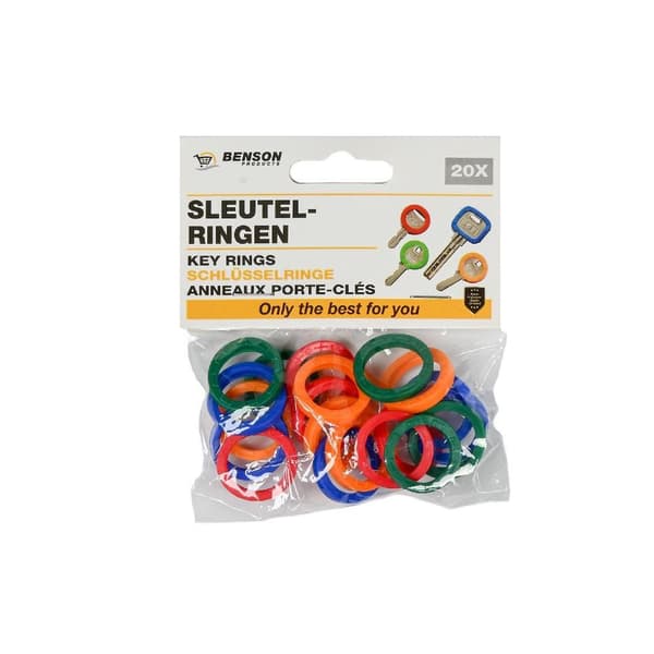 20-Pack - Key Marking / Key Ring - Color-code your keys