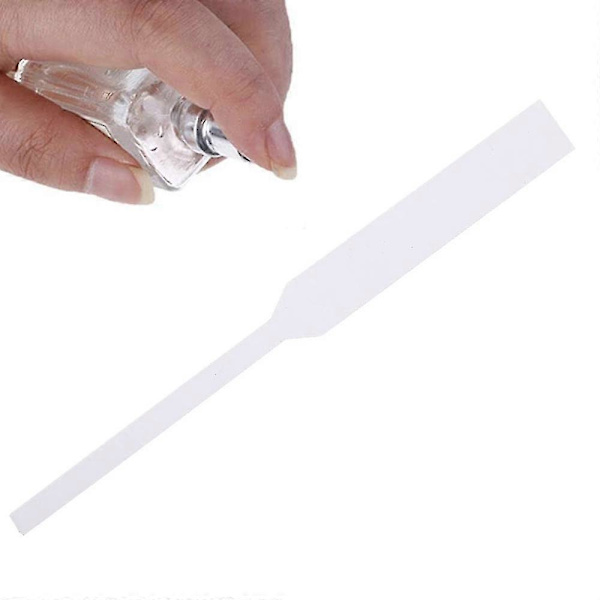 100 Engångs Vita Parfymtestremsor av Papper för Dofter och Eteriska Oljor.