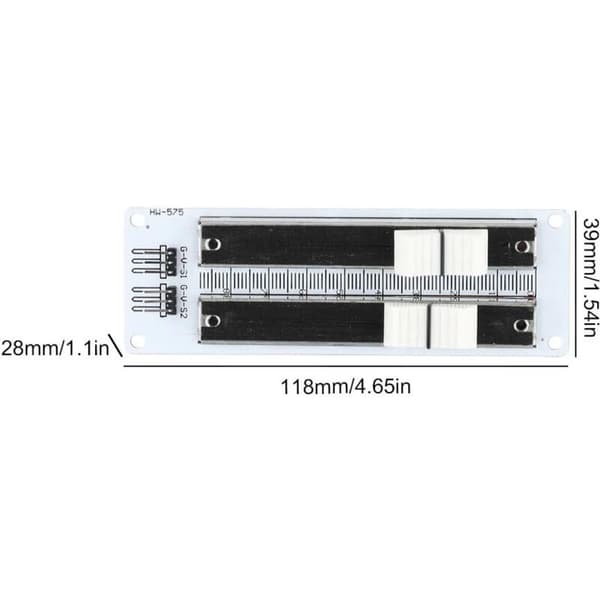10kΩ dobbelt-række glidende lineær potentiometer modul til Arduino og mixere. Lineær glidende modstand