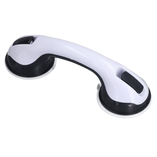 TMISHION Curved Shower Bar - Heavy Duty Plastic Shower Handle - Tool-Free Installation