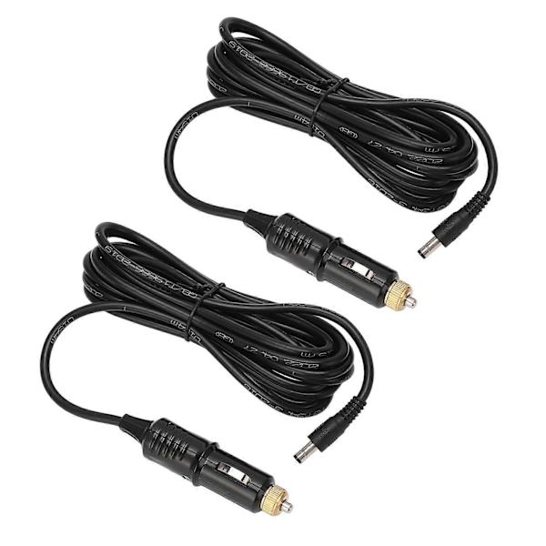 Biloplader til bil 2 stk. 12V DC cigarettænder strømkabel