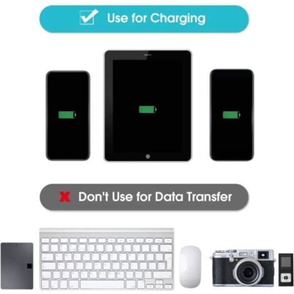 2x USB 2.0 2-ports bærbar USB-hub. Han til dobbelt USB hun-adapter til bærbare og stationære computere (sort)
