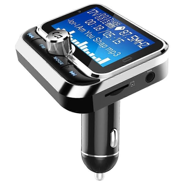 BC32 Multifunksjonell LCD Bluetooth-kompatibel MP3 Musikkspiller FM-sender Billader