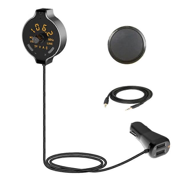 Bluetooth 4.2 Handsfree Ljudadapter (Dubbel USB 5V 2.1A Billaddare)