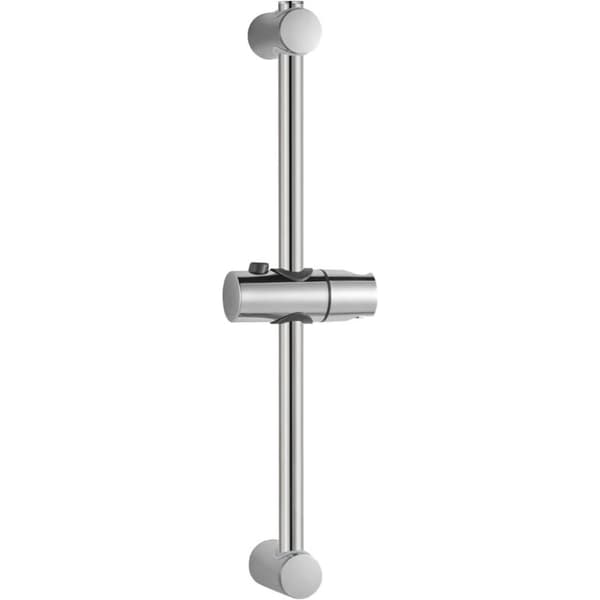 60 cm dusjstang. Dusjstang. Dusjstøtte 26 til 59 cm. Med dusjhodeholder. Erstatningsdusjstang. Krom