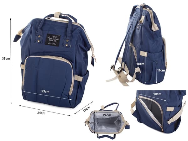 Backpack / Bag / Stroller Bag - 15kg - DarkBlue