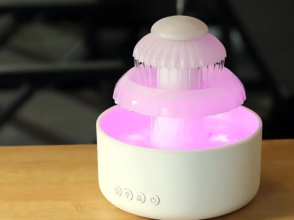 Luftfugter springvand - LED aroma diffuser trådløs