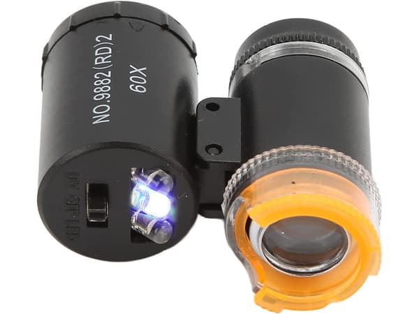 Luppi - Minimikroskooppi UV-valolla - 60x suurennus