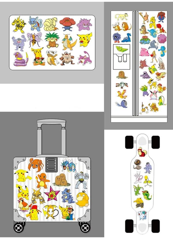 100-pakning - Pokémon-klistremerker - Pokémon