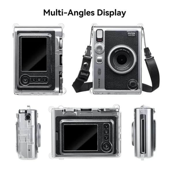 Klart EVO-deksel for Fujifilm Instax Mini EVO/Polaroid Mini EVO-kamera - Hardt PVC Fuji Mini EVO-bæreetui