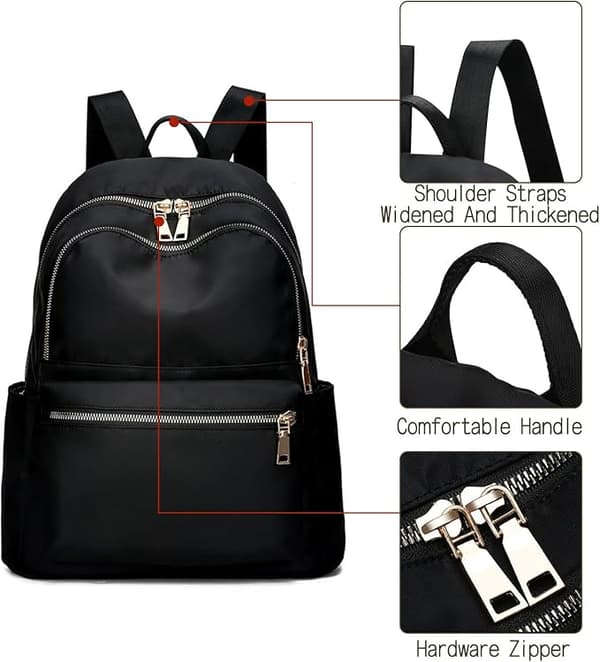 Small Women's Backpack Handbag, Waterproof Mini Backpack, 1-pack
