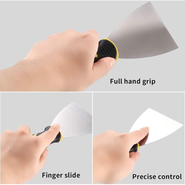 Sparkelspade. Spatler i rustfritt stål. DIY-spatel. Sparkelspatel. Sparkelspatel - 4 stk