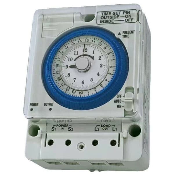 Analog daglig ur, mekanisk timer-kontakt, timekontakt