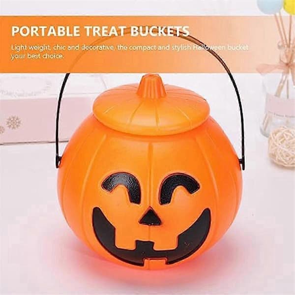 Gresskar Godteribøtte, Halloween Gresskarbøtte, Gresskarbøtte, Jack Lantern Godterikurv for Halloween P