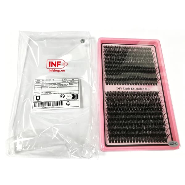 False Eyelashes 400 pcs Clusters: Synthetic Fiber Individual Lashes for a Dense, Natural Look
