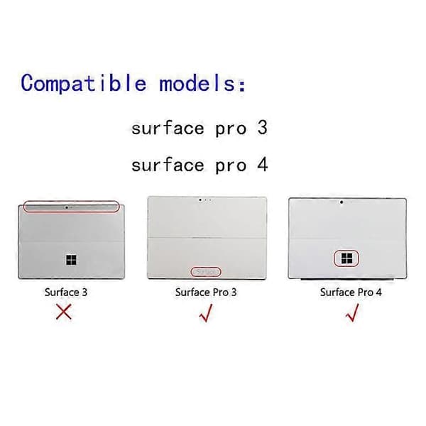 Billader Strømadapter Ladekabel Kompatibel for Microsoft Surface Pro 4 / Pro 3