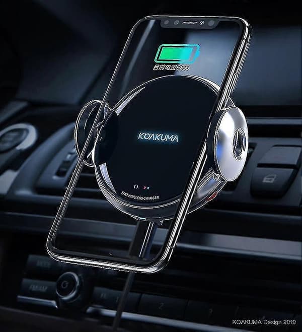 Qi Biloplader Telefonholder Infrarød Sensor 15W Trådløs