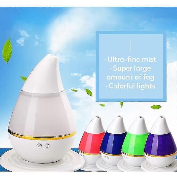 Luftfukter Vanndråpeformet Billader Tåkemaskin USB Humidificadores