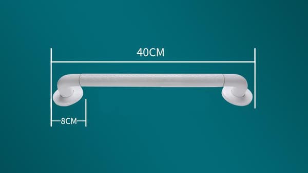 Anti-fall baderomsgripestang - hvit, 40 cm, 1 stk