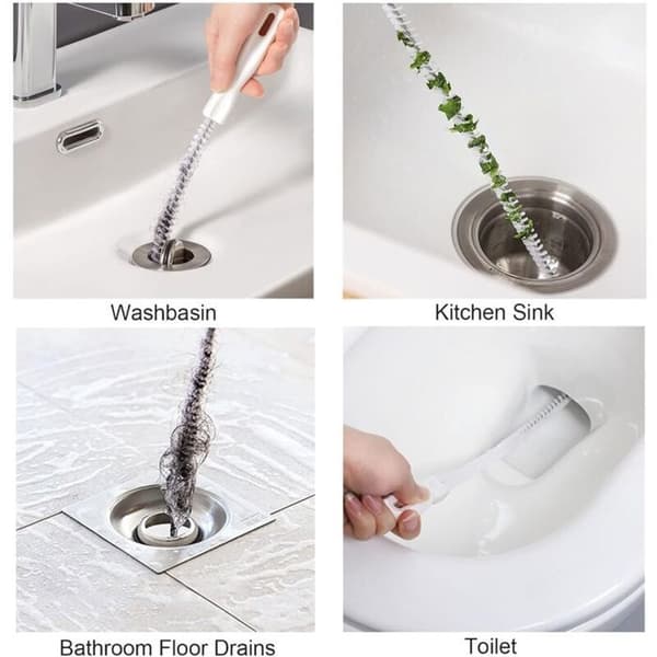 YYV 45 cm Flexible Cleaning Brush for Sinks and Drains