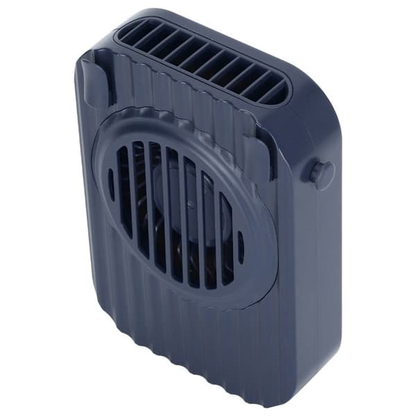 Mini Creative USB Portable Hands-Free Lazy Hanging Neck Fan with 3 Speeds (Blue)