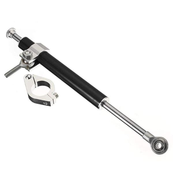 Justerbar styredæmper. Motorcykelstabilisator. Modificeret titanium støddæmper. Titanium lang stang styrstabilisator